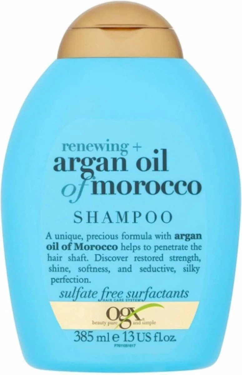 Merkloos Ogx Renewing Moroccan Argan Oil Shampoo - Vrouwen - Voor - 385 Ml - Vrouwen - Voor 1 Merkloos Ogx Renewing Moroccan Argan Oil Shampoo - Vrouwen - Voor - 385 Ml - Vrouwen - Voor