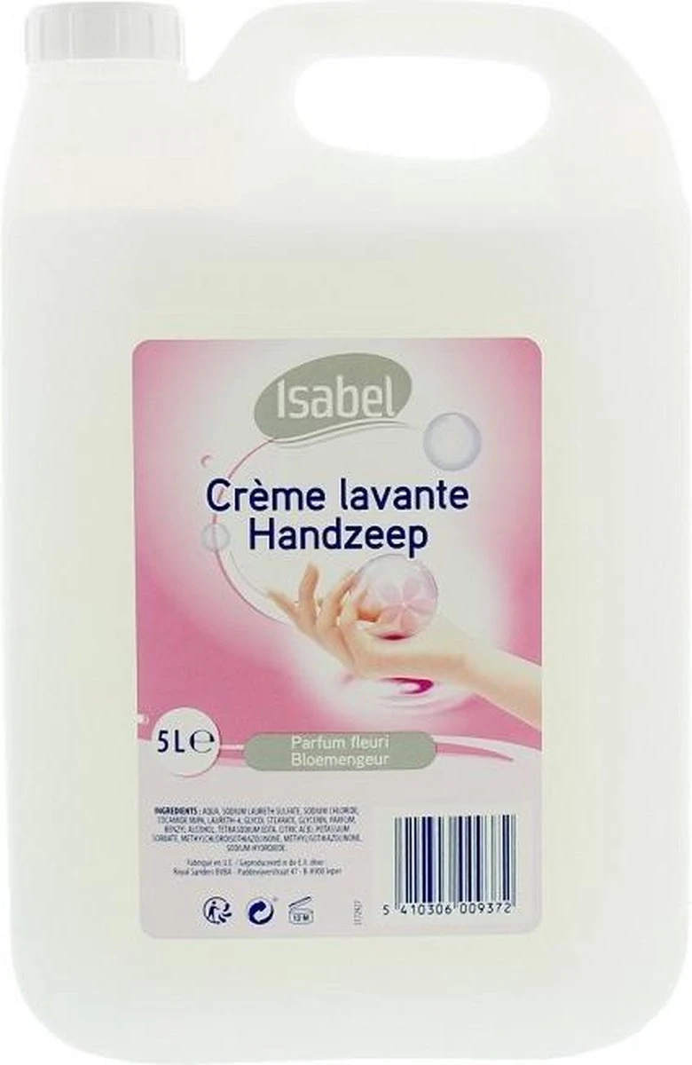 Isabel - Handzeep - Navulling - Dispenser Of Pompje - 5 Liter - Voordeelverpakking 2 Isabel - Handzeep - Navulling - Dispenser Of Pompje - 5 Liter - Voordeelverpakking - Afbeelding 2