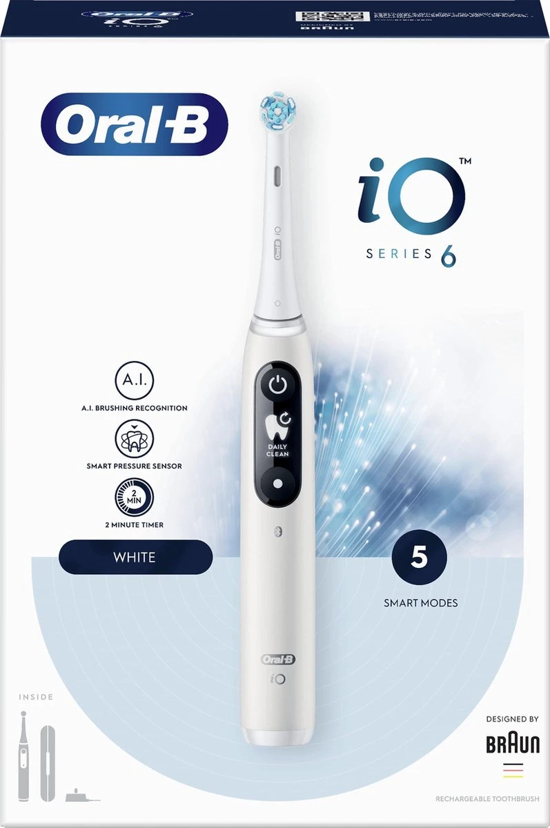 Oral B Oral-B IO 6 - Elektrische Tandenborstel - Wit 9 Oral B Oral-B IO 6 - Elektrische Tandenborstel - Wit - Afbeelding 9