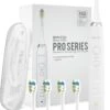 Bintoi® ISonic Pro Series D700 - Elektrische Tandenborstel - Ultra Whitening - 1 Handvat En 4 Opzetborstels - Oplaadbaar - Veilig Voor Douche - Gratis Reisetui - Wit