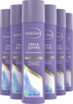 Andrélon Droogshampoo Fris & Zuiver - 6 X 245 Ml - Voordeelverpakking -Verzorgingsproducten 847x1200 1