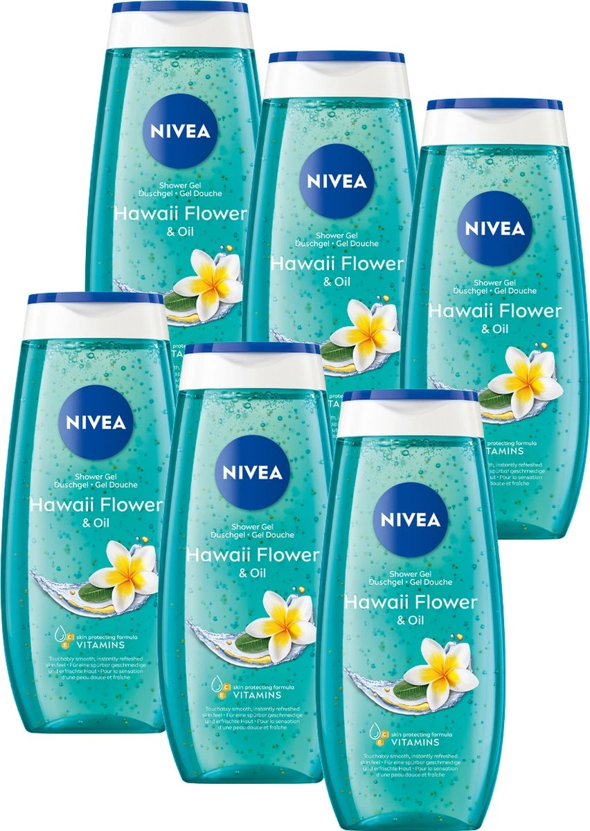 NIVEA Frangipani & Oil Douchegel - 6 X 250 Ml - Voordeelverpakking 1 NIVEA Frangipani & Oil Douchegel - 6 X 250 Ml - Voordeelverpakking
