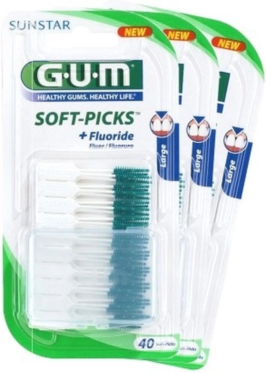 GUM® Gum Soft-Picks Large - 3 Stuks - Voordeelverpakking 1 GUM® Gum Soft-Picks Large - 3 Stuks - Voordeelverpakking