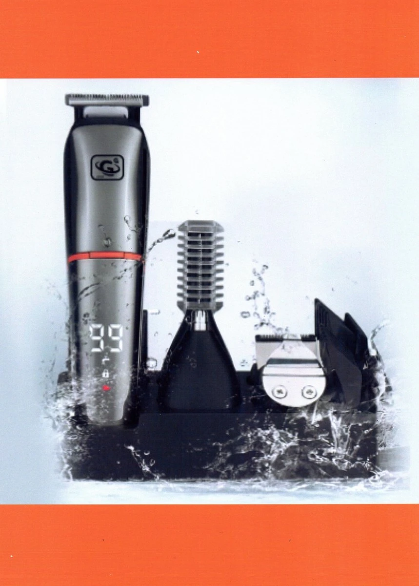 Baardtrimmer/Body Groomer-6in 1-voor Mannen-waterdicht-voor Baardhaar-hoofdhaar-lichaamshaar 6 Baardtrimmer/Body Groomer-6in 1-voor Mannen-waterdicht-voor Baardhaar-hoofdhaar-lichaamshaar - Afbeelding 6