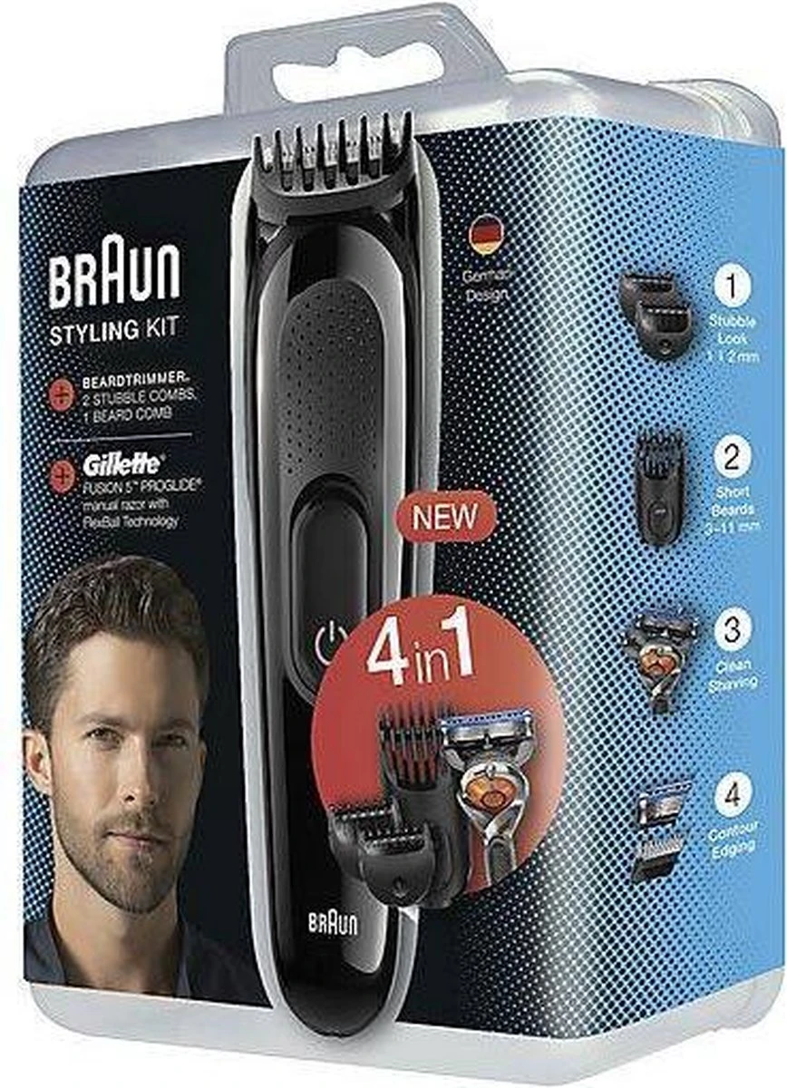 Braun - SK3000 4-in-1 Styling Kit Baard- En Haartrimmer 3 Braun - SK3000 4-in-1 Styling Kit Baard- En Haartrimmer - Afbeelding 3