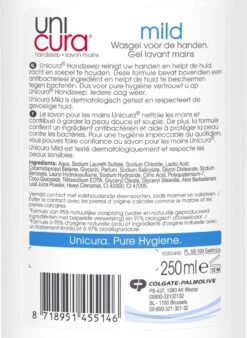 Unicura Mild Antibacteriële Vloeibare Handzeep - 6 X 250 Ml - Voordeelverpakking -Verzorgingsproducten 876x1200