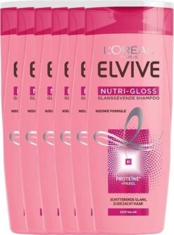 L’Oréal Paris Elvive Nutrigloss Shampoo - 6 X 250 Ml - Voordeelverpakking