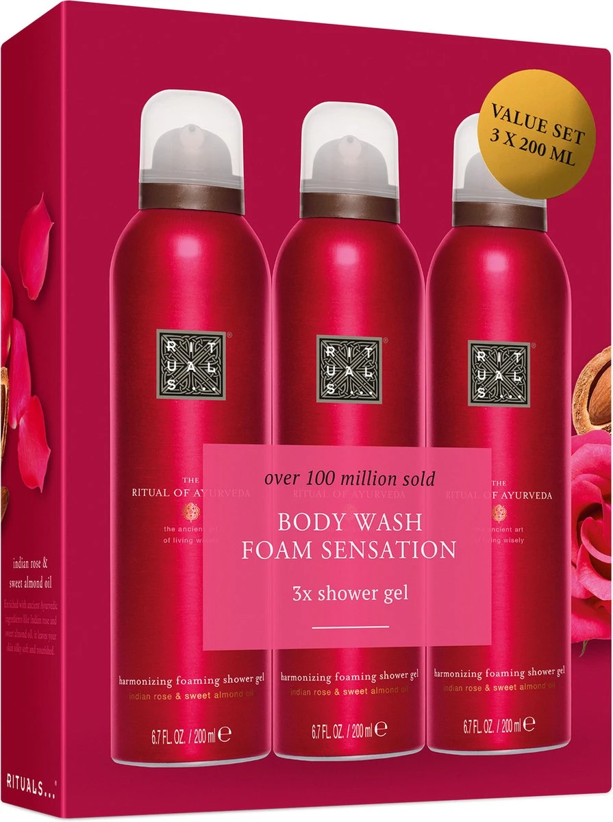 RITUALS The Ritual Of Ayurveda Shower Foam Value Pack (3 Stuks) 2 RITUALS The Ritual Of Ayurveda Shower Foam Value Pack (3 Stuks) - Afbeelding 2