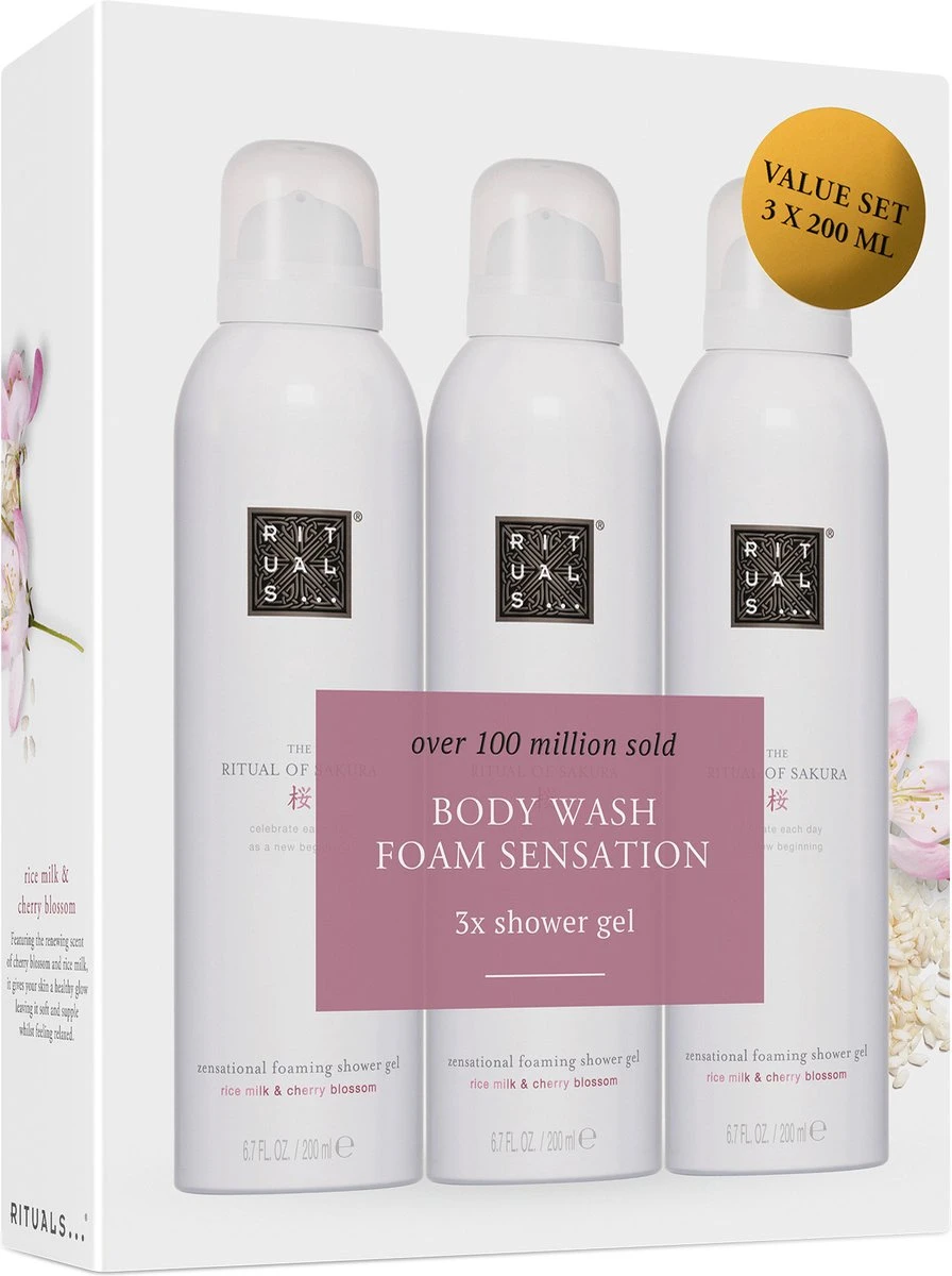 RITUALS The Ritual Of Sakura Shower Foam Value Pack (3 Stuks) 2 RITUALS The Ritual Of Sakura Shower Foam Value Pack (3 Stuks) - Afbeelding 2