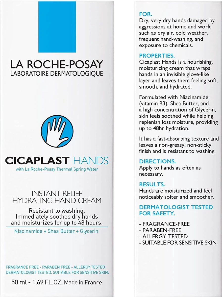 La Roche-Posay Cicaplast Handcrème - 50ml - Beschadigde Huid 17 La Roche-Posay Cicaplast Handcrème - 50ml - Beschadigde Huid - Afbeelding 17