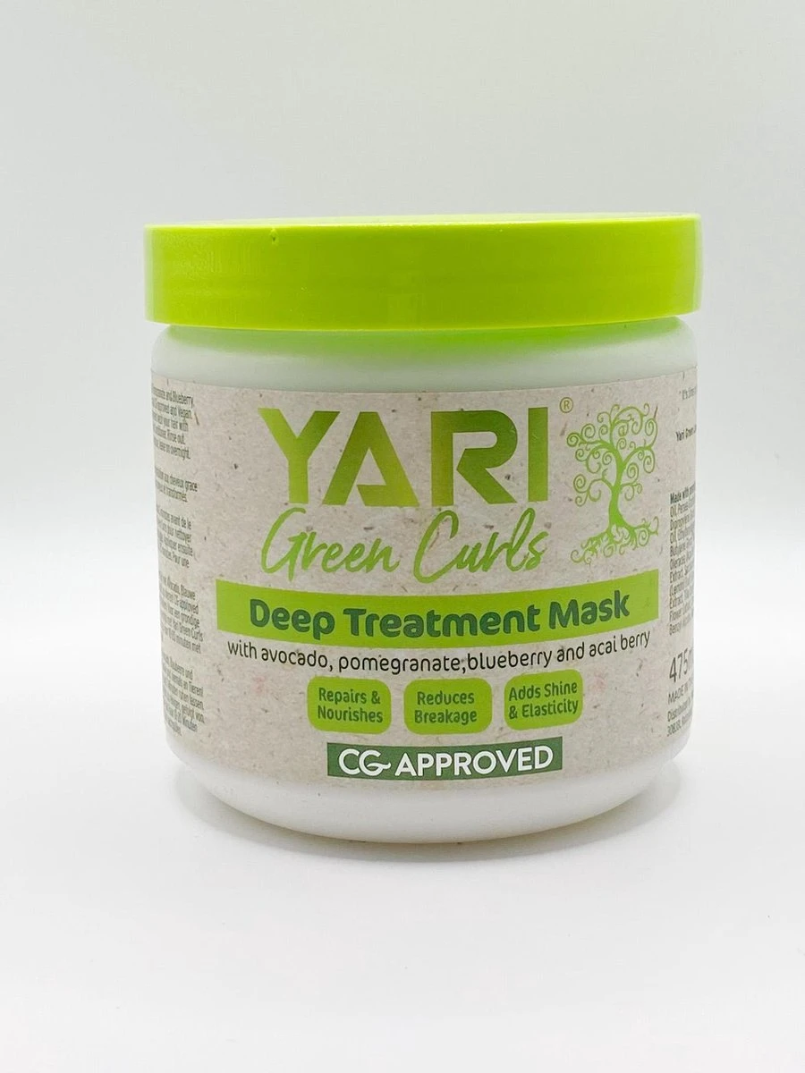Yari Green Curls Deep Treatment Masker| Cg| Curly Gir| Hydraterend Masker| 475ml 1 Yari Green Curls Deep Treatment Masker| Cg| Curly Gir| Hydraterend Masker| 475ml