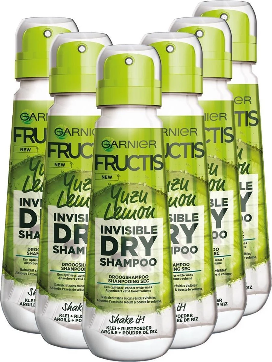 Garnier Fructis Compressed Droogshampoo Lemonade - 6 X 100 Ml 1 Garnier Fructis Compressed Droogshampoo Lemonade - 6 X 100 Ml