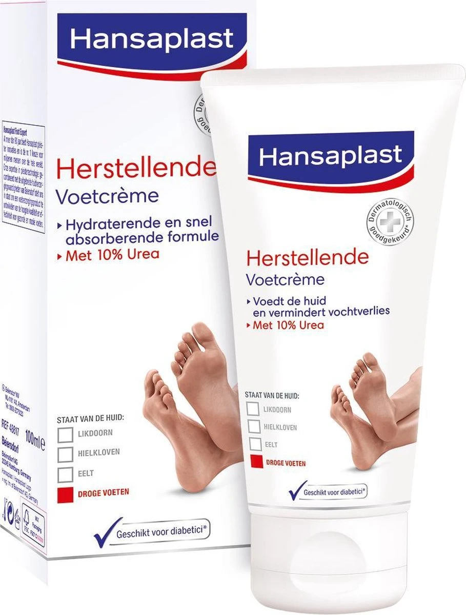 Hansaplast Herstellende Voetcrème - 100 Ml 1 Hansaplast Herstellende Voetcrème - 100 Ml