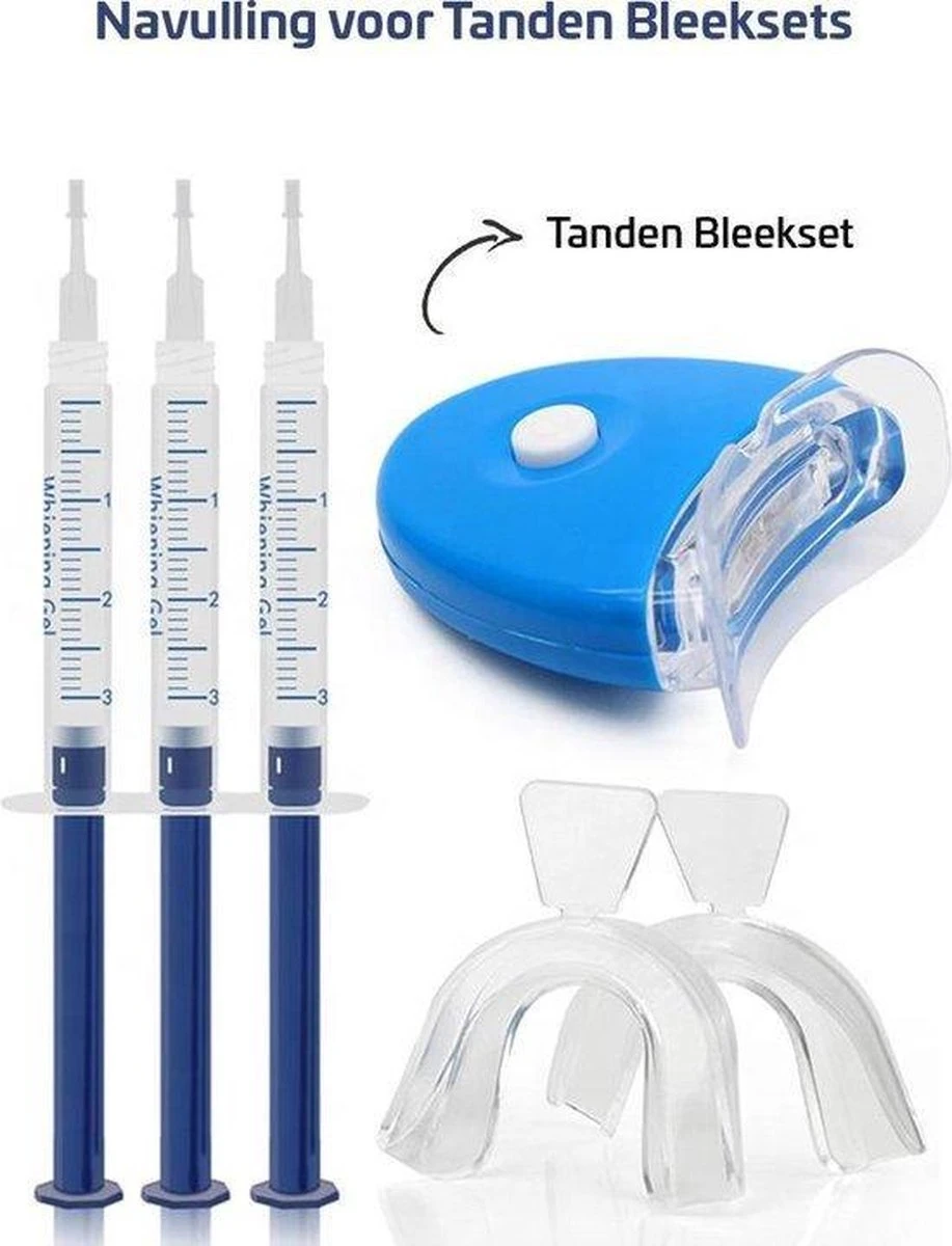 Merkloos Tanden Bleekset Navulling - 10 Effectieve Bleekgel Spuiten - Effectieve Gelspuiten - Tandenbleekset - Zonder Peroxide (0%) - Witte Tanden - Veilig Thuis Tanden Bleken Met Gel - Tandenbleker 2 Merkloos Tanden Bleekset Navulling - 10 Effectieve Bleekgel Spuiten - Effectieve Gelspuiten - Tandenbleekset - Zonder Peroxide (0%) - Witte Tanden - Veilig Thuis Tanden Bleken Met Gel - Tandenbleker - Afbeelding 2