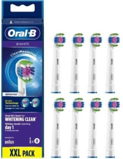 Oral B Oral-B 3D White - Met CleanMaximiser-technologie - Opzetborstels - 8 Stuks 23 Oral B Oral-B 3D White - Met CleanMaximiser-technologie - Opzetborstels - 8 Stuks -Verzorgingsproducten 932x1200 2