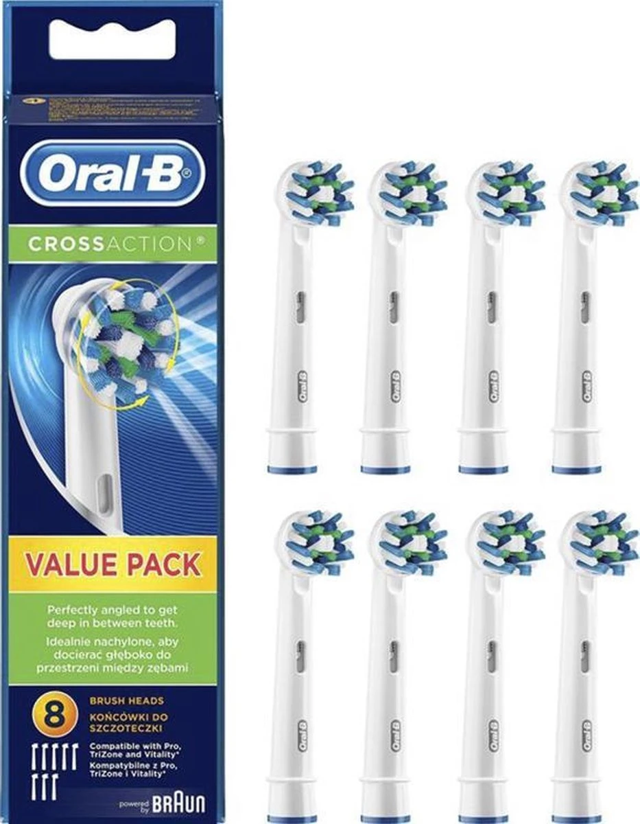 Oral B Oral-B Cross Action EB50 - 8 Stuks Voordeelverpakking -opzetborstels 14 Oral B Oral-B Cross Action EB50 - 8 Stuks Voordeelverpakking -opzetborstels - Afbeelding 14