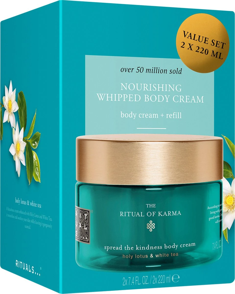 RITUALS The Ritual Of Karma Body Cream & Refill Duo - 440 Ml 2 RITUALS The Ritual Of Karma Body Cream & Refill Duo - 440 Ml - Afbeelding 2