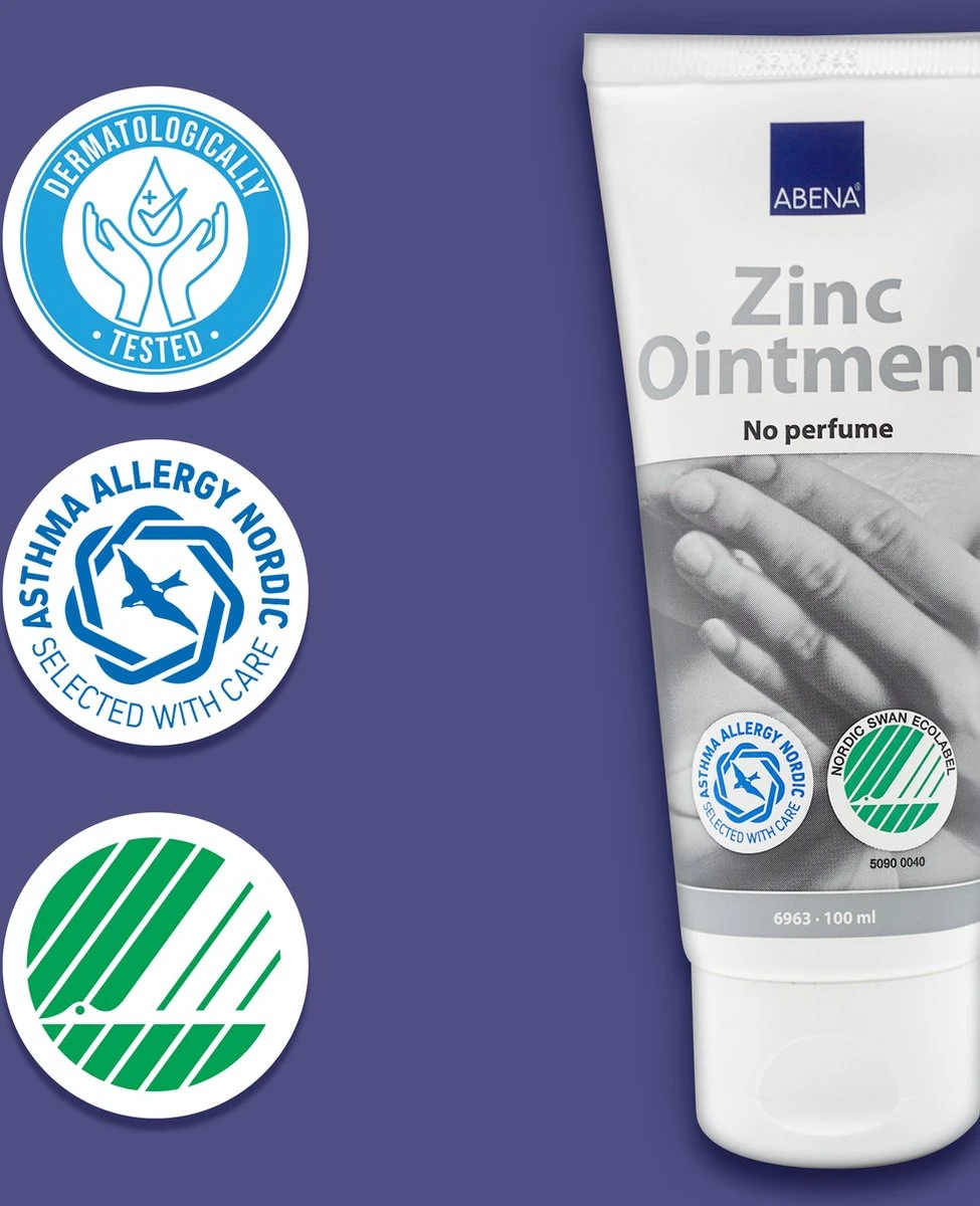 ABENA Zinkzalf Ongeparfumeerd - 20% Zinkoxide - Kalmeert De Huid - Antiseptisch - Parfumvrij En Kleurstofvrij - 1x 100ml 3 ABENA Zinkzalf Ongeparfumeerd - 20% Zinkoxide - Kalmeert De Huid - Antiseptisch - Parfumvrij En Kleurstofvrij - 1x 100ml - Afbeelding 3