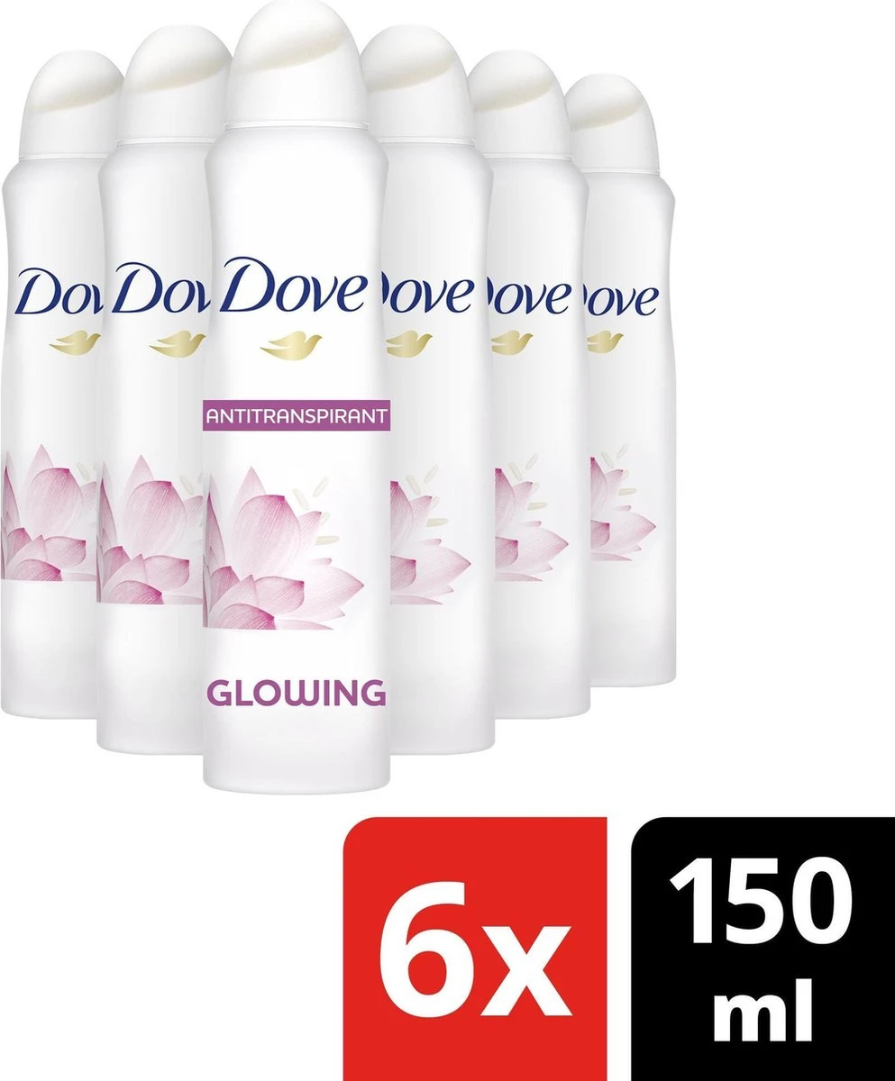Dove Nourishing Secrets Glowing Anti-transpirant Spray - 6 X 150 Ml 2 Dove Nourishing Secrets Glowing Anti-transpirant Spray - 6 X 150 Ml - Afbeelding 2